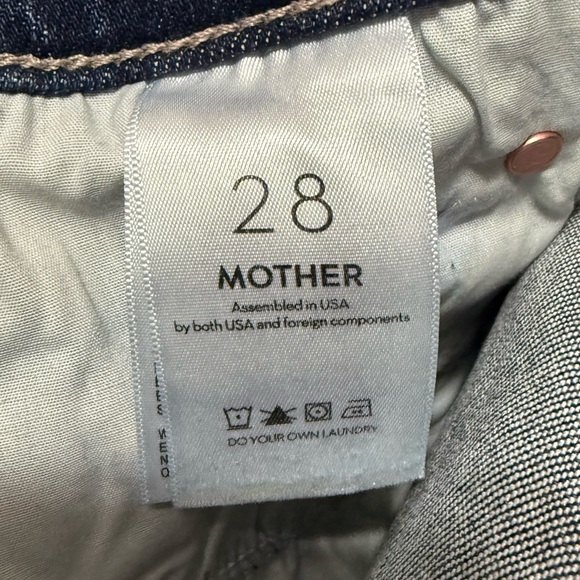 MOTHER  The Mid Rise Dazzler Skimp Straight Leg Jeans - Picture 4 of 5